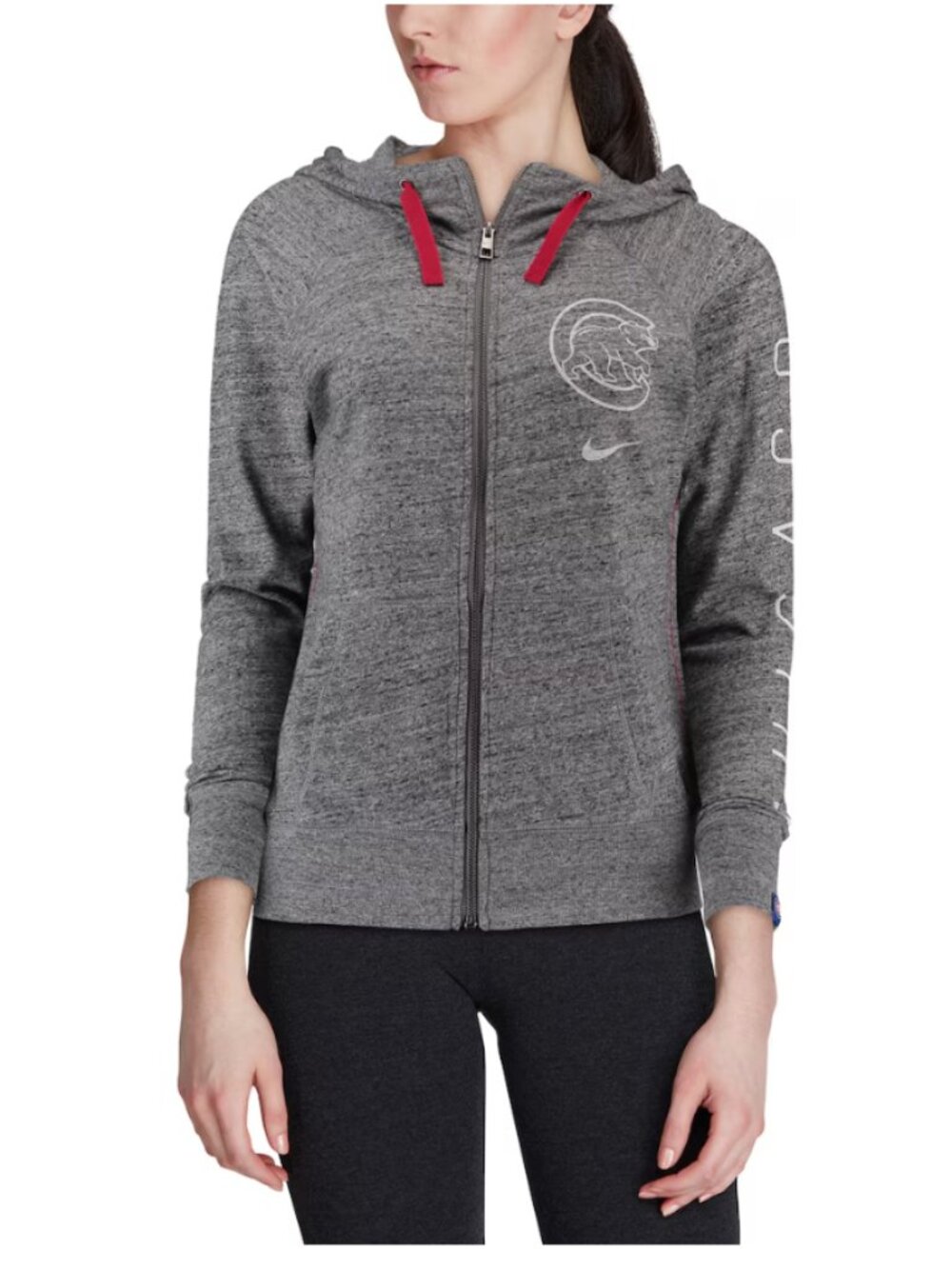 NIKE CHICAGO CUBS WOMEN'S ZIP UP HOODIE SIZE XXL